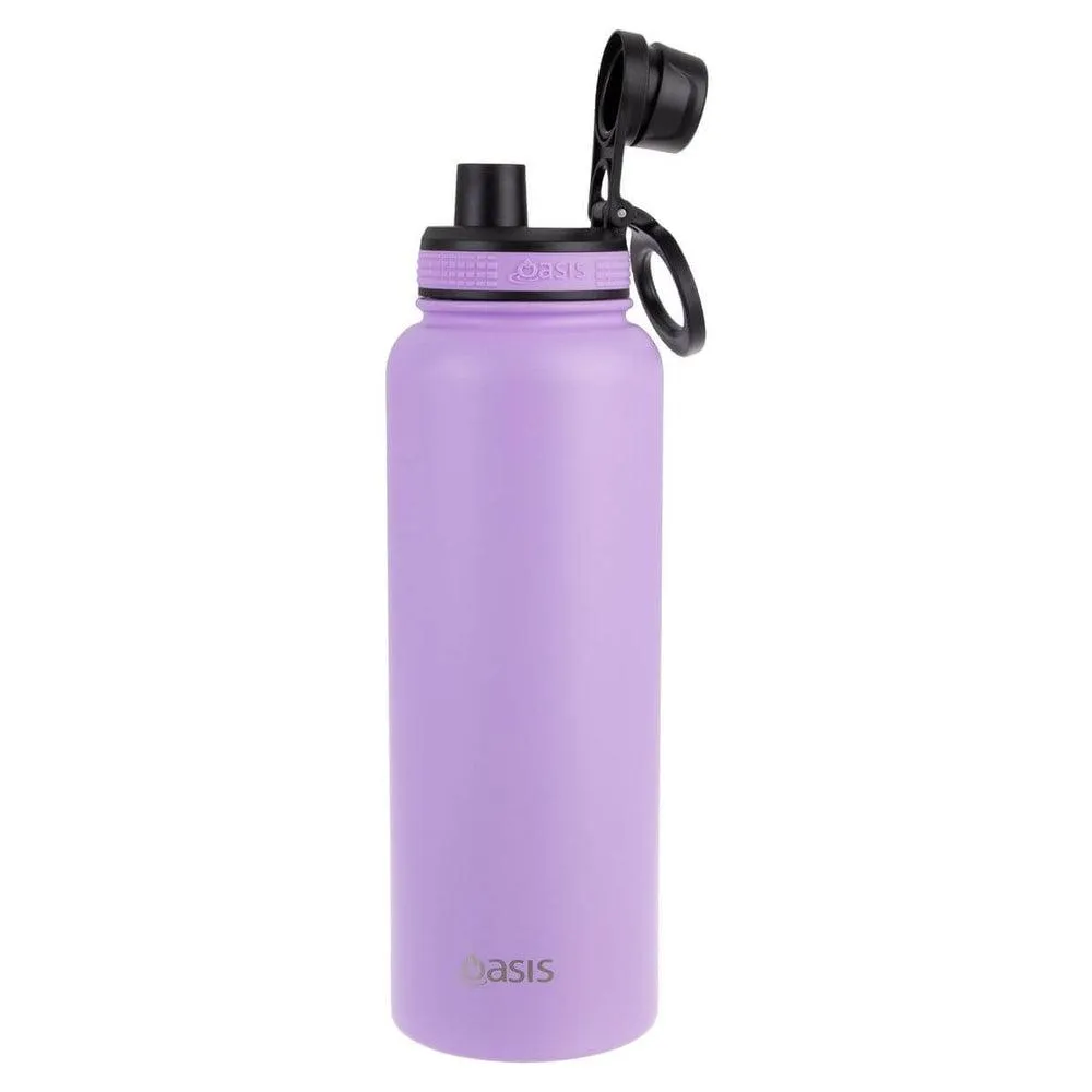 Oasis 1.1L Insulated Challenger Water Bottle Lavender