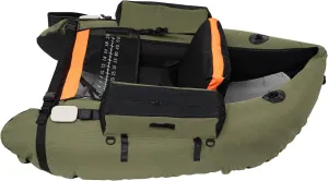 Outdoor Fishing Boat Inflatable Float Tube with The Adjustable Backrest Fishing Floats Tube 286 LBS Load Bearing Capacity Belly Boat for Oceans, Lakes, Rivers