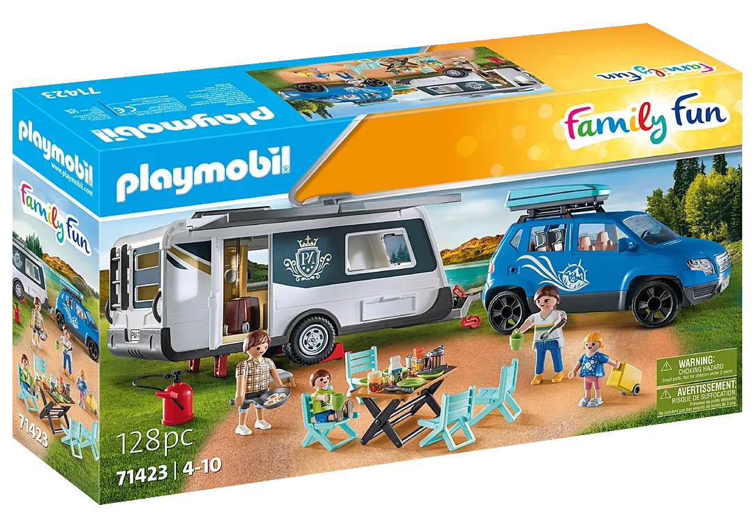 Playmobil Family Fun: Caravan with Car 71423