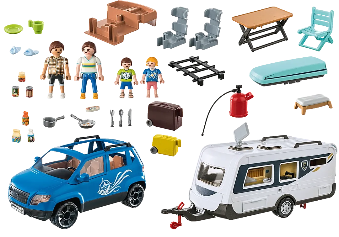 Playmobil Family Fun: Caravan with Car 71423