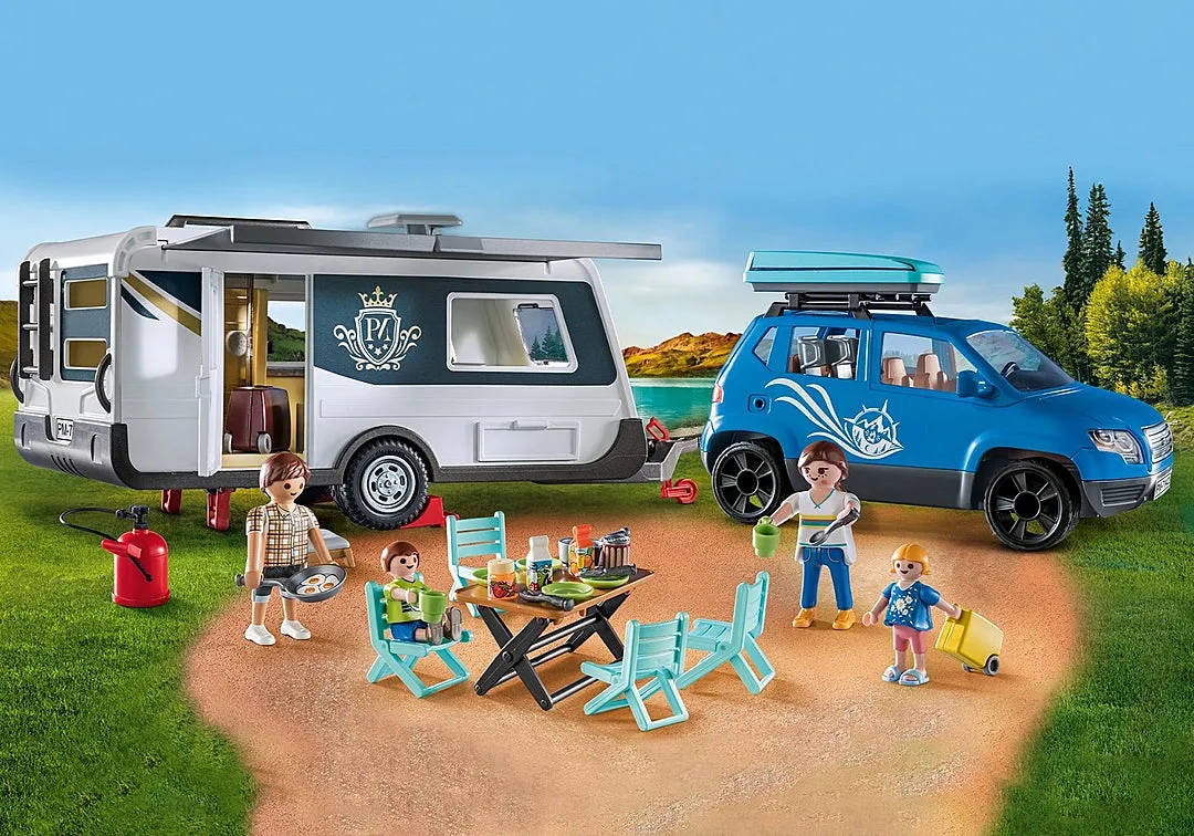 Playmobil Family Fun: Caravan with Car 71423