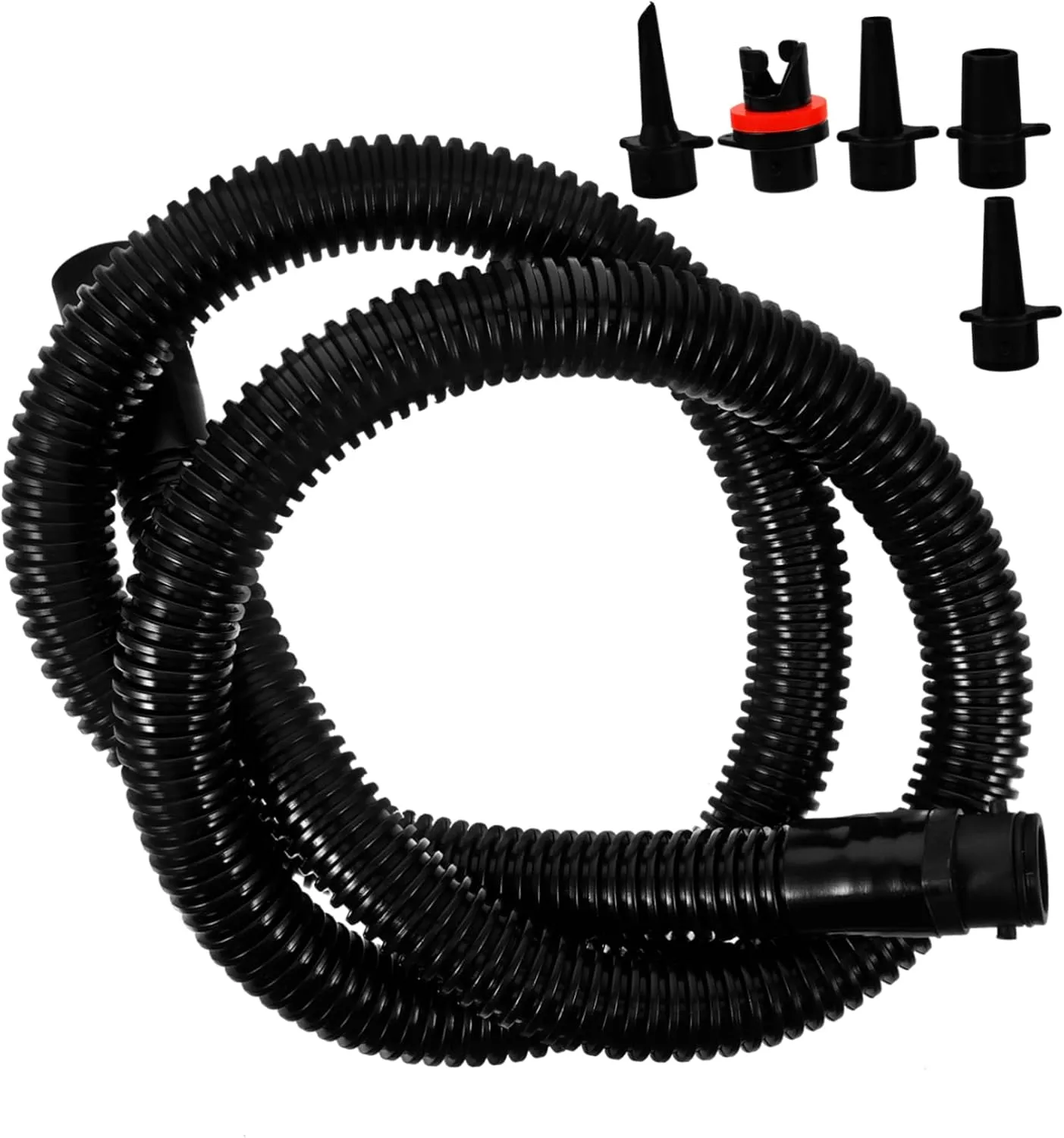POPETPOP Kayak Pump Tubing Plastic Kayak Inflator Attachment Kayak Air Hose Black Air Compressor Tube
