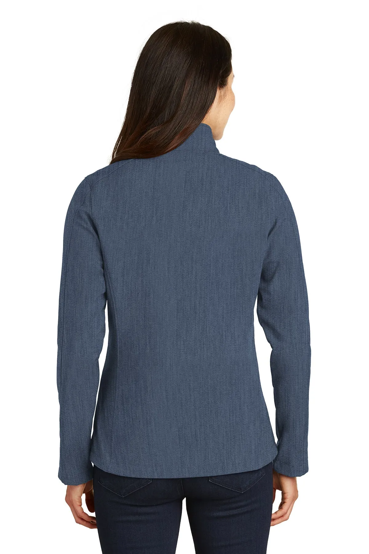 Port Authority Ladies Core Soft Shell Customized Jackets, Navy Heather