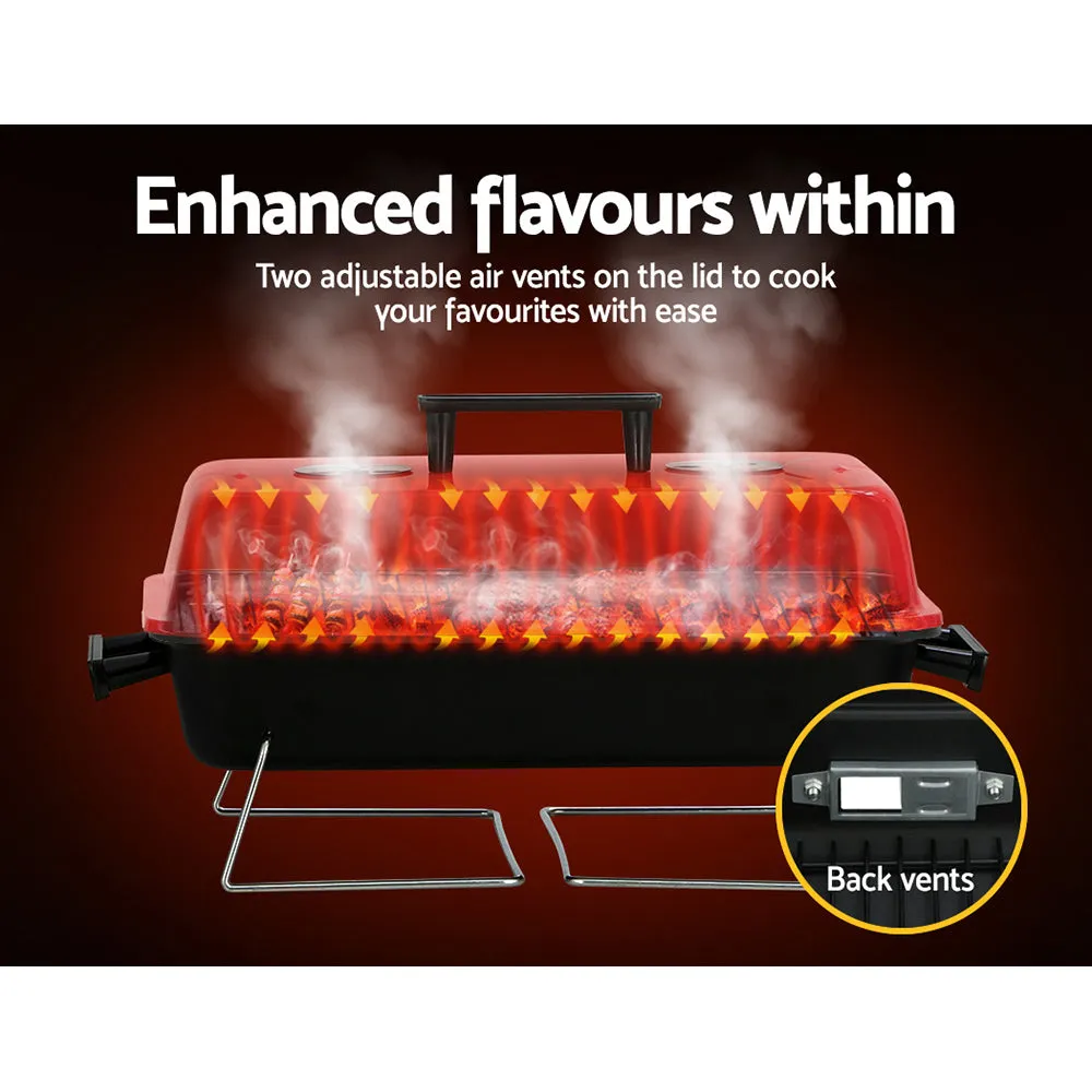 Portable Charcoal BBQ Grill, Lightweight, Steel, Grillz