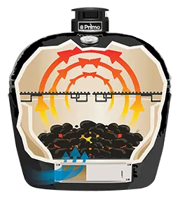 Primo Oval XXL 500 Charcoal Ceramic Kamado Grill PGCXXLH