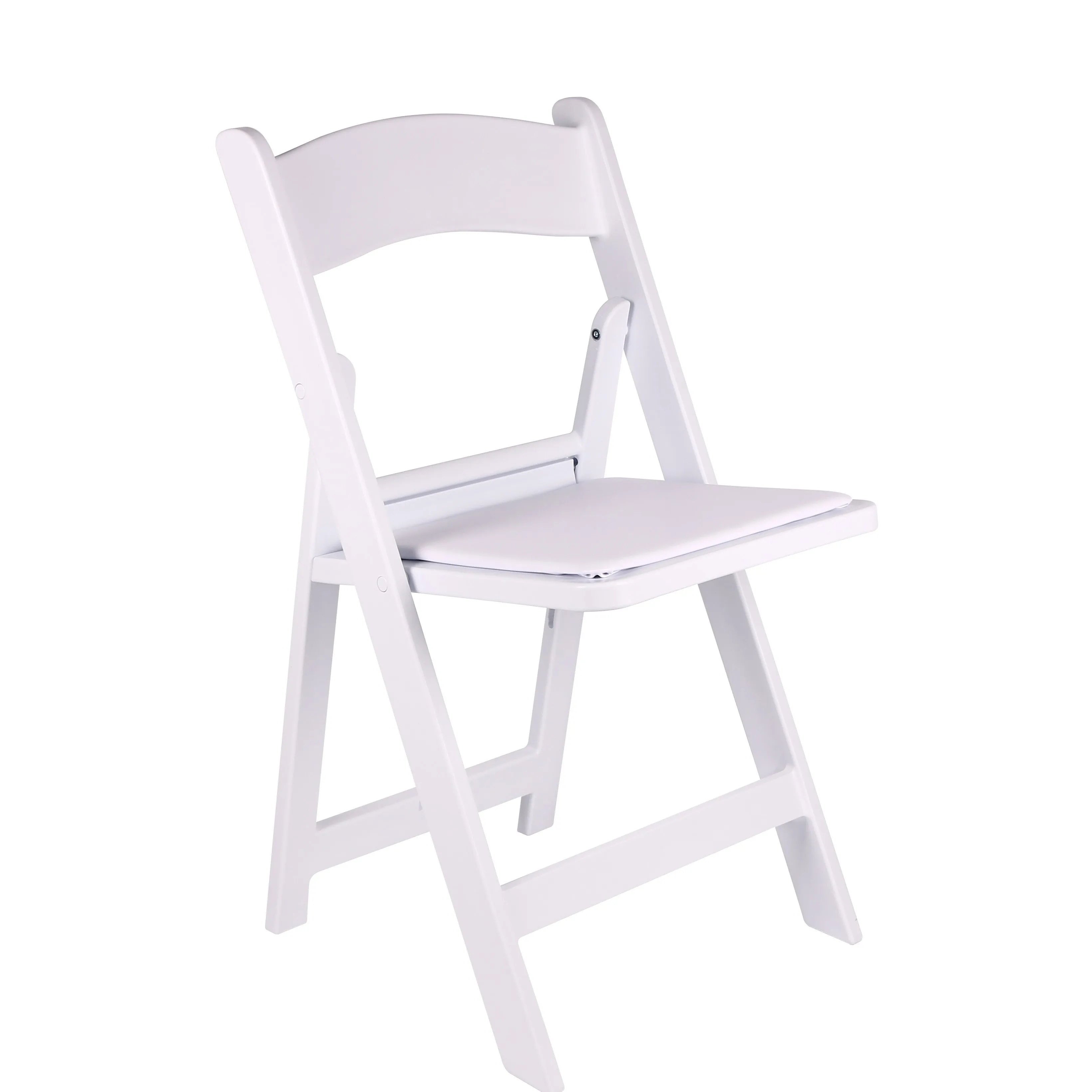 Set of 30 TExpert Resin Folding Chair Vinyl Padded Seat Indoor Outdoor lightweight Set for Home Event Party Picnic Kitchen Dining Church School Weddings White Set of 30