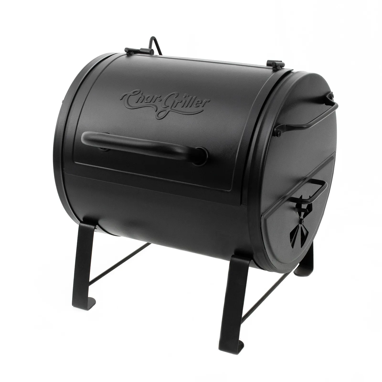 Side Fire Box/Table Top Grill Charcoal Grill, Metal Handle