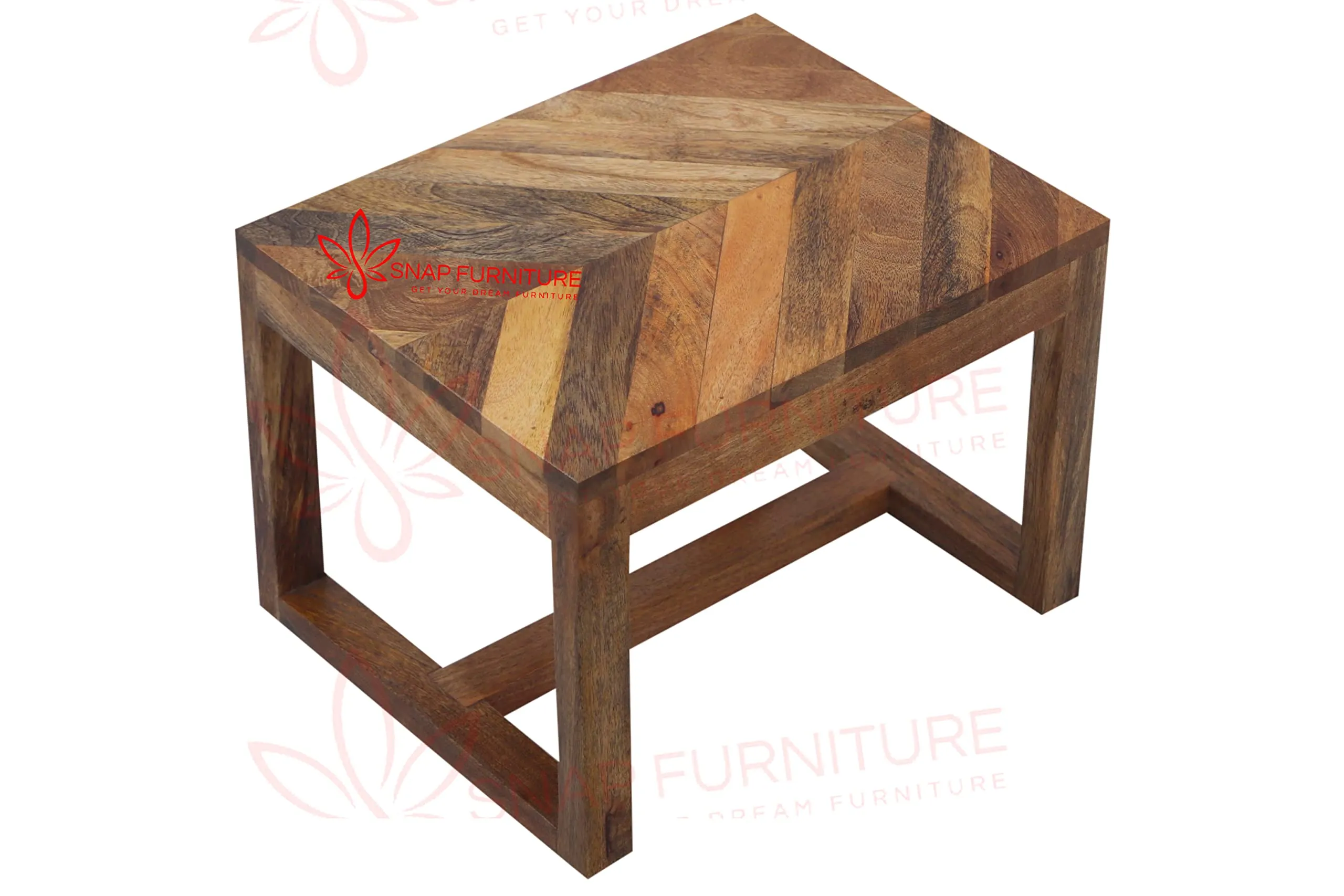 SNAP FURNITURE Solid sheesham Wood Stylish Stool/End Table/Bedside Table/Multi use Table for Home Living Room || (Style-05)