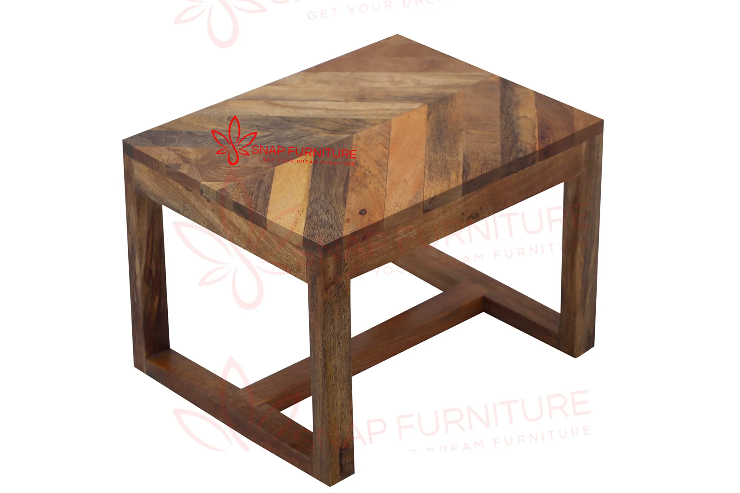 SNAP FURNITURE Solid sheesham Wood Stylish Stool/End Table/Bedside Table/Multi use Table for Home Living Room || (Style-05)