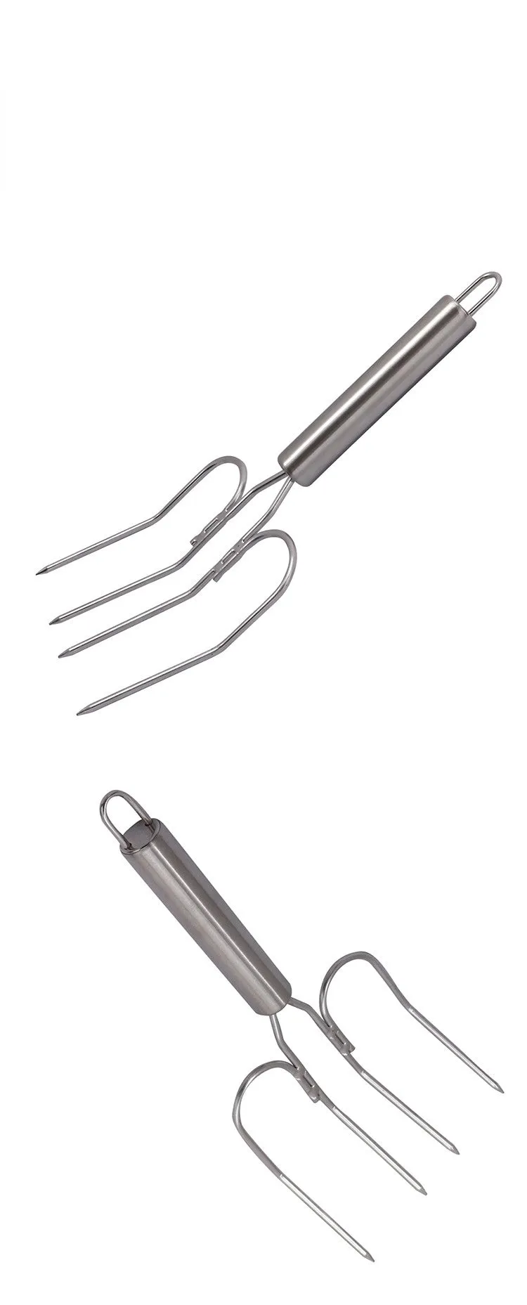 Stainless Steel Turkey Fork Roast Chicken Barbecue Special Barbecue Fork Barbecue Supplies Outdoor Barbecue Tools