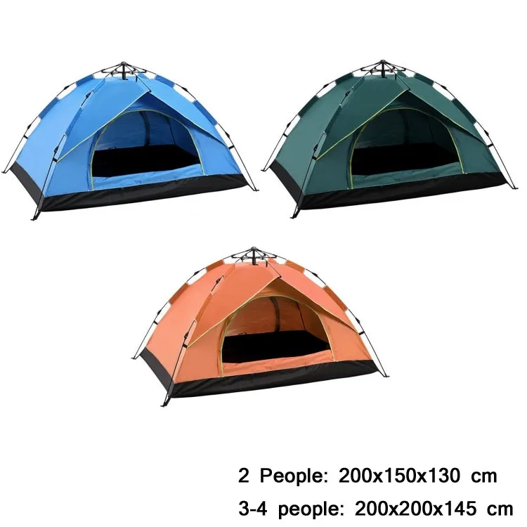 TC-014 Outdoor Beach Travel Camping Automatic Spring Multi-Person Tent For 3-4 People(Blue)