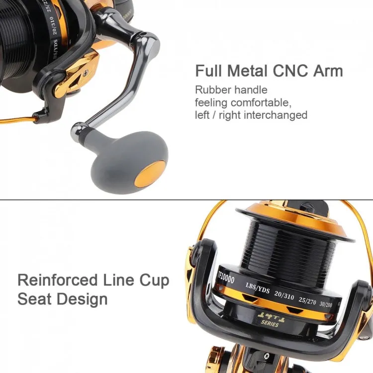 TF10000 Long-distance Casting Reel Large Gapless Sea Rod Fishing Reel Spinning Reel