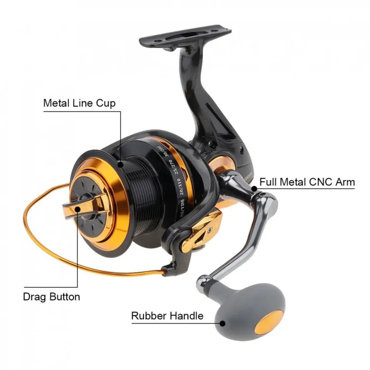TF10000 Long-distance Casting Reel Large Gapless Sea Rod Fishing Reel Spinning Reel
