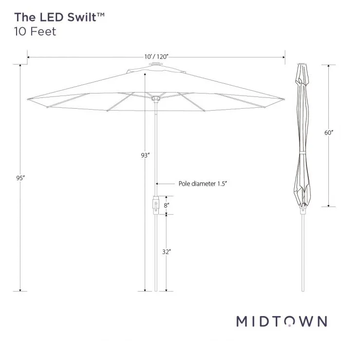 The LED Swilt™ - Terylast Midtown Stripes