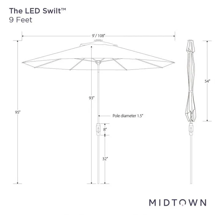 The LED Swilt™ - Terylast Midtown Stripes