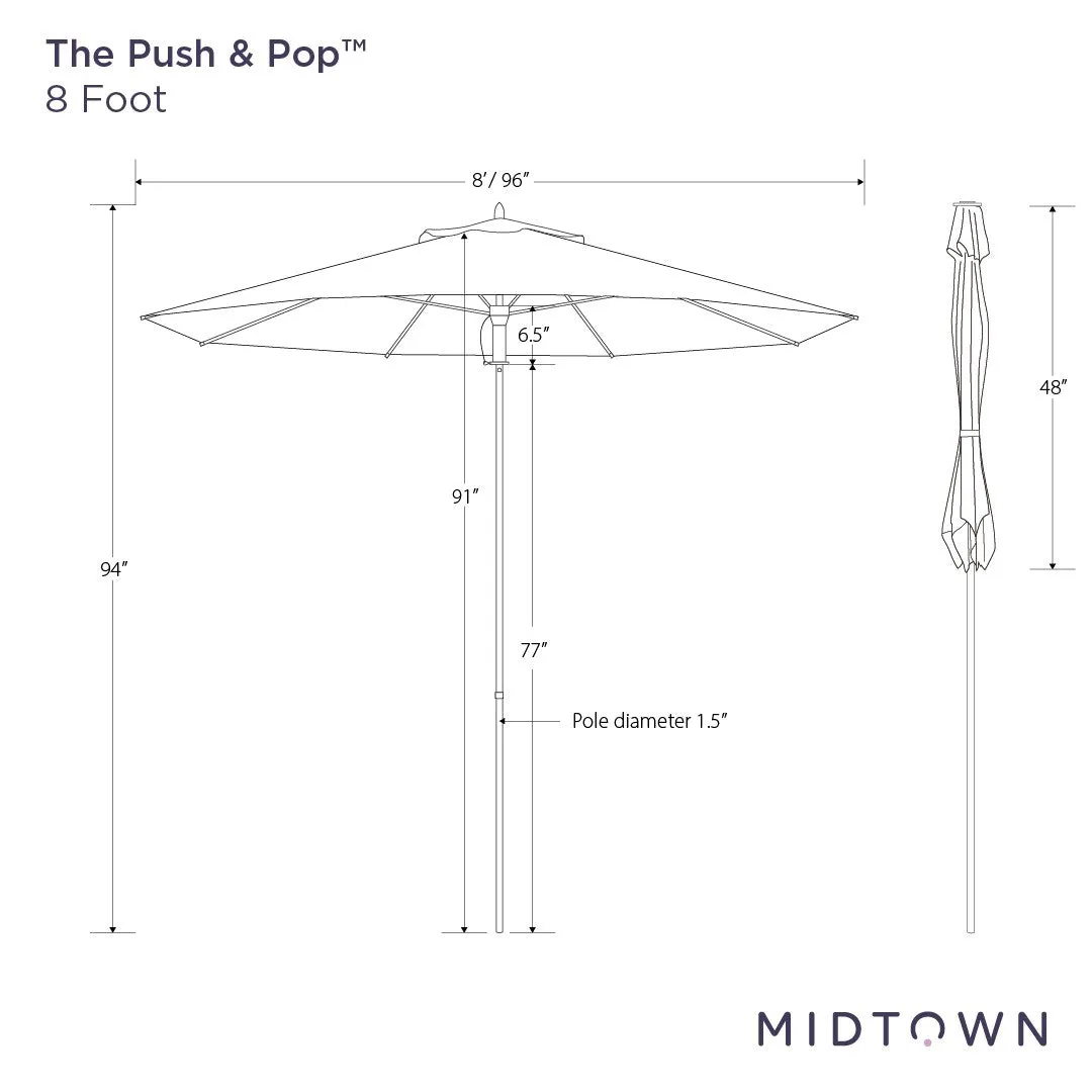 The Push and Pop™ - Sunbrella Canvas Haze