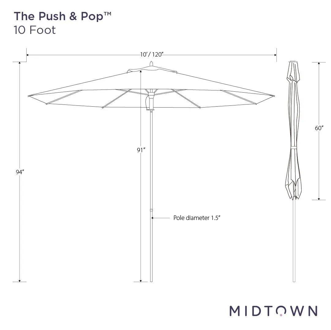 The Push and Pop™ - Sunbrella Canvas Haze