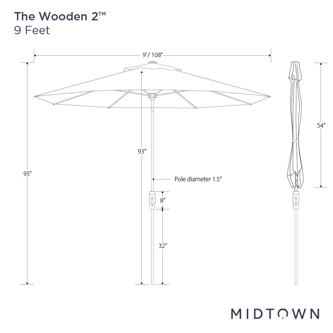 The Wooden 2™ - Terylast Cherry - Burgundy