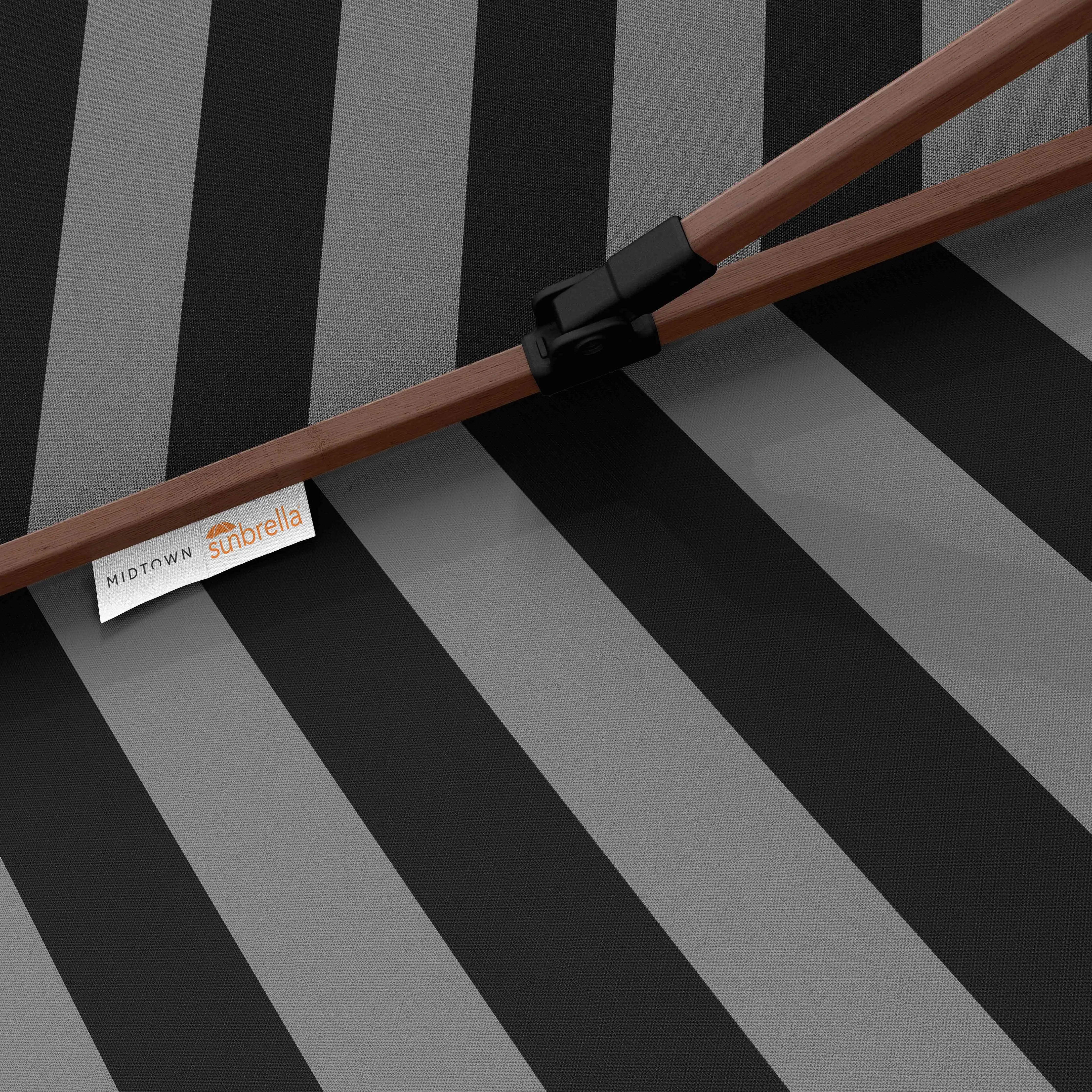 The Wooden™ - Sunbrella Black And Grey