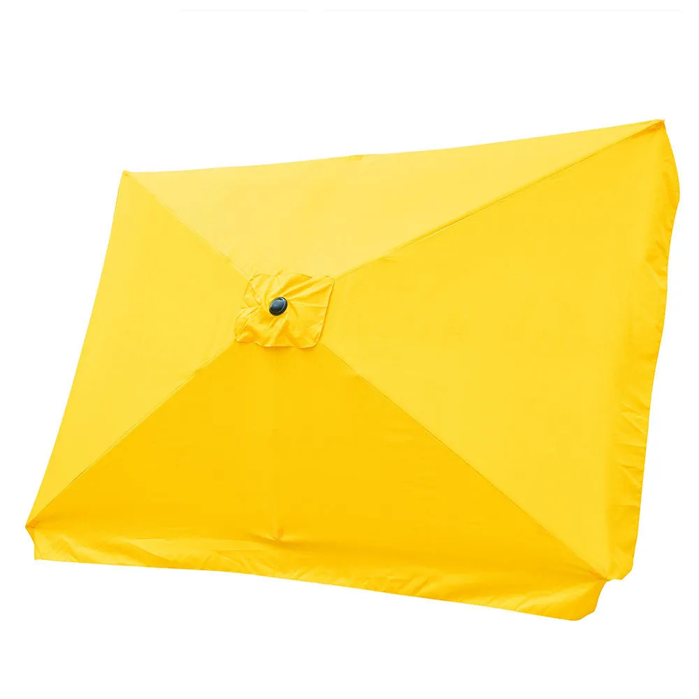 TheLAShop 10'x6.5' 6-Rib Patio Rectangular Umbrella Replacement Canopy