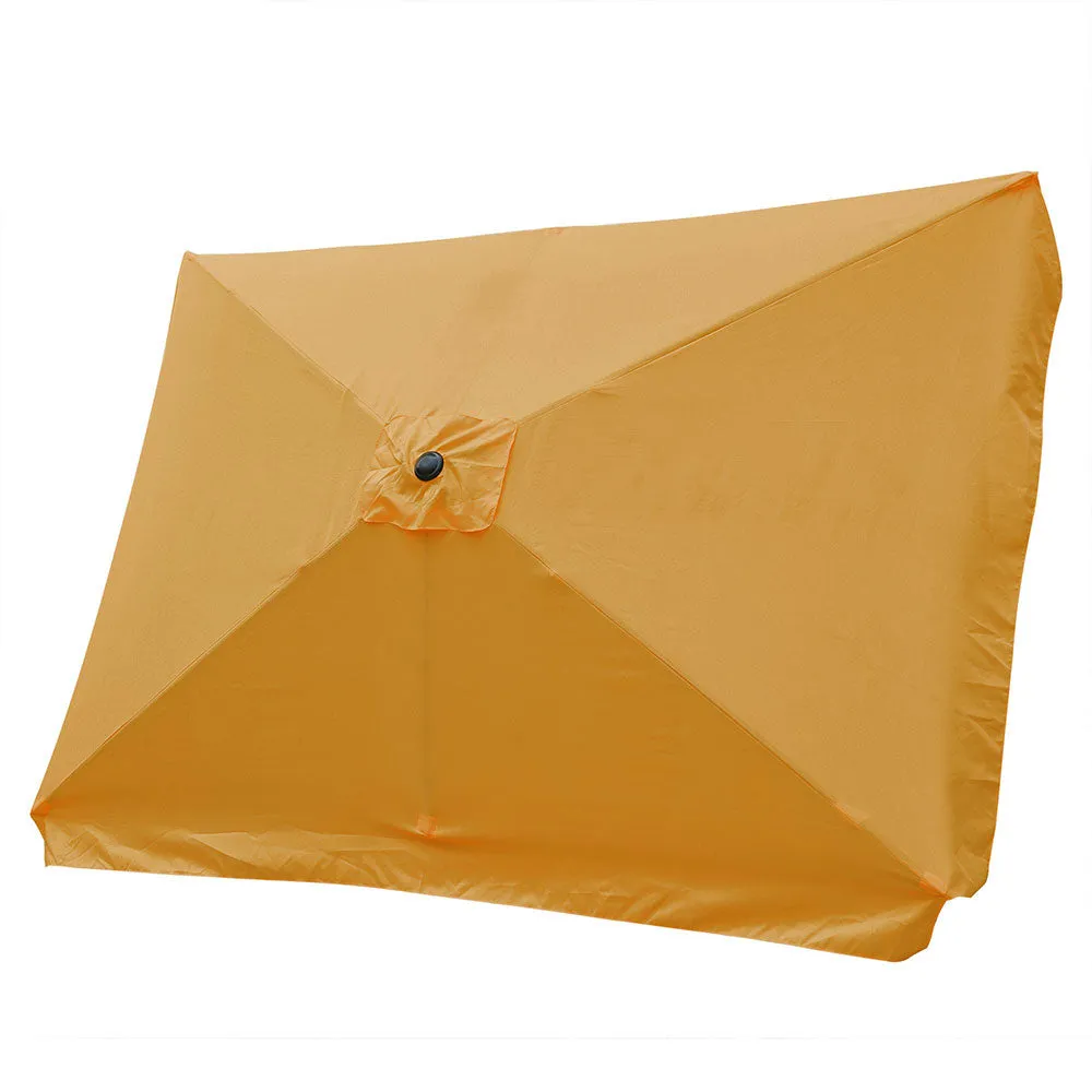 TheLAShop 10'x6.5' 6-Rib Patio Rectangular Umbrella Replacement Canopy