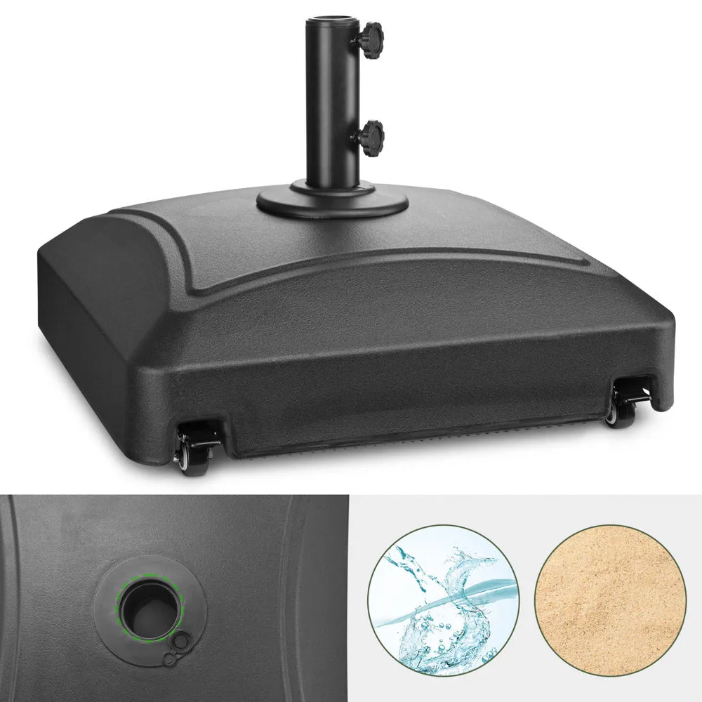TheLAShop 143 lbs. Rolling Umbrella Base Weight for Poles D1 7/8"