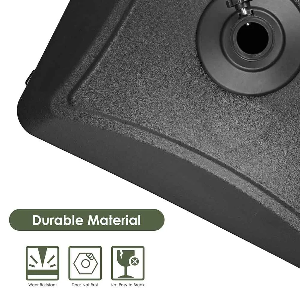 TheLAShop 143 lbs. Rolling Umbrella Base Weight for Poles D1 7/8"