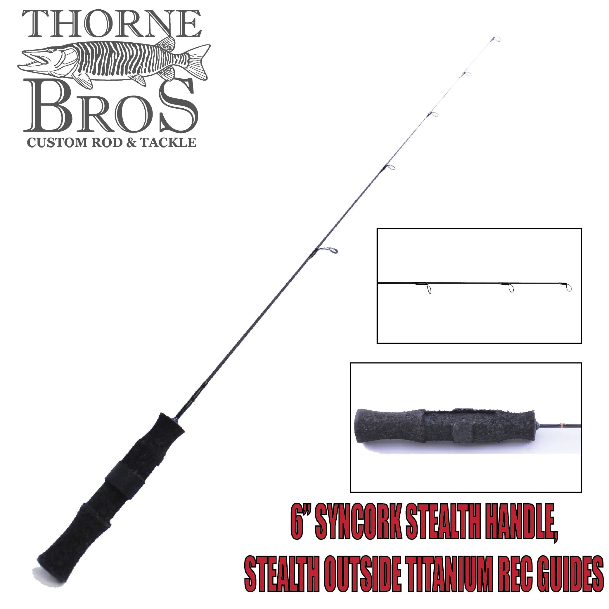 Thorne Brothers Custom Ice Rod -  Panfish Sweet Heart Options
