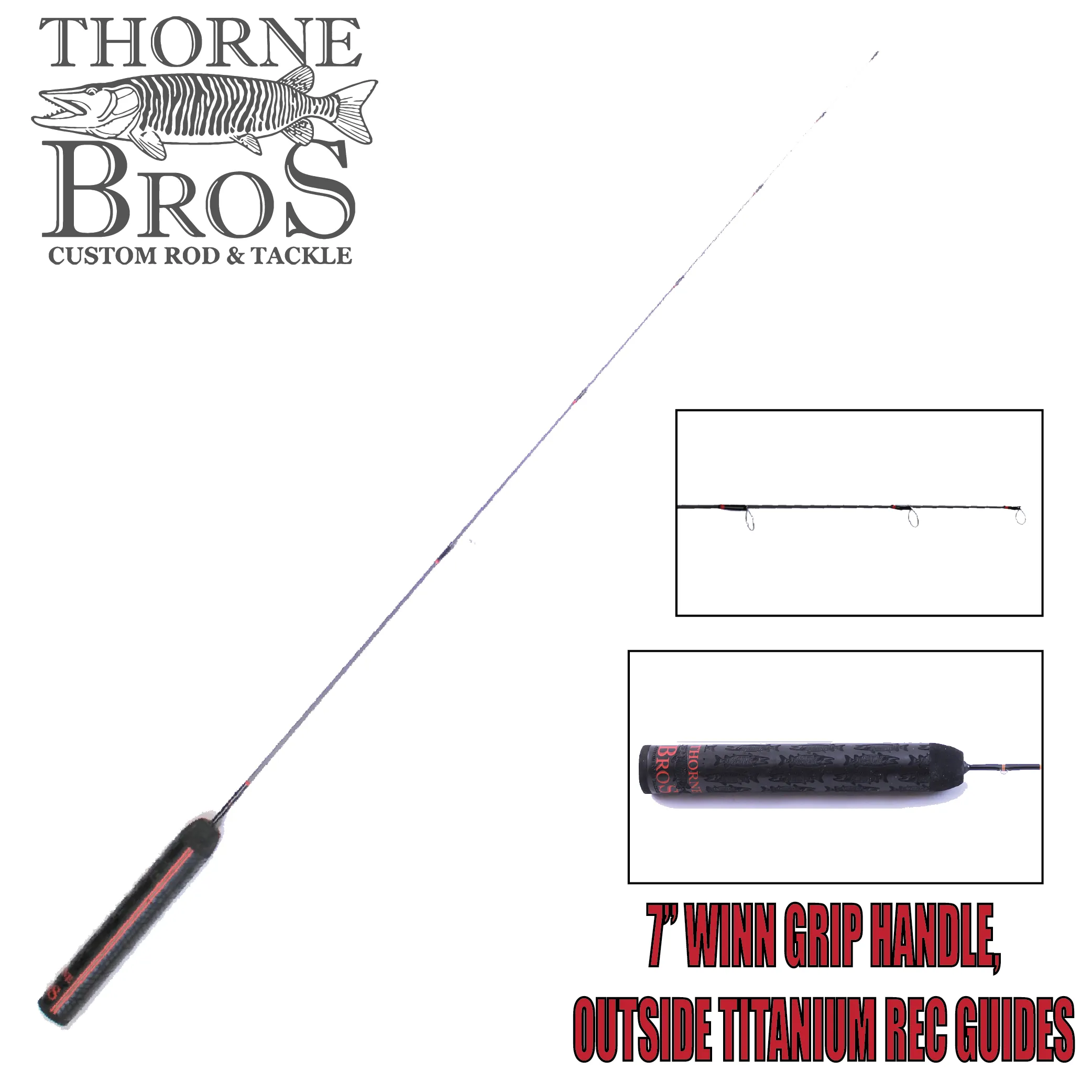 Thorne Brothers Custom Ice Rod -  Panfish Sweet Heart Options