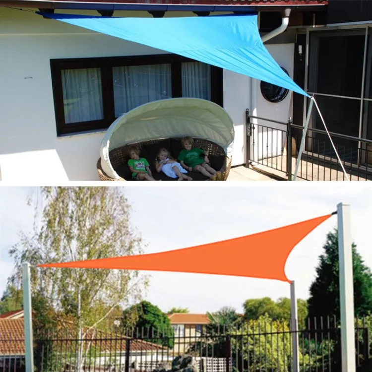 Triangle Outdoor Garden Sunshade Sail Waterproof Anti-UV Canopy, Size: 4m x 4m x 4m(White)