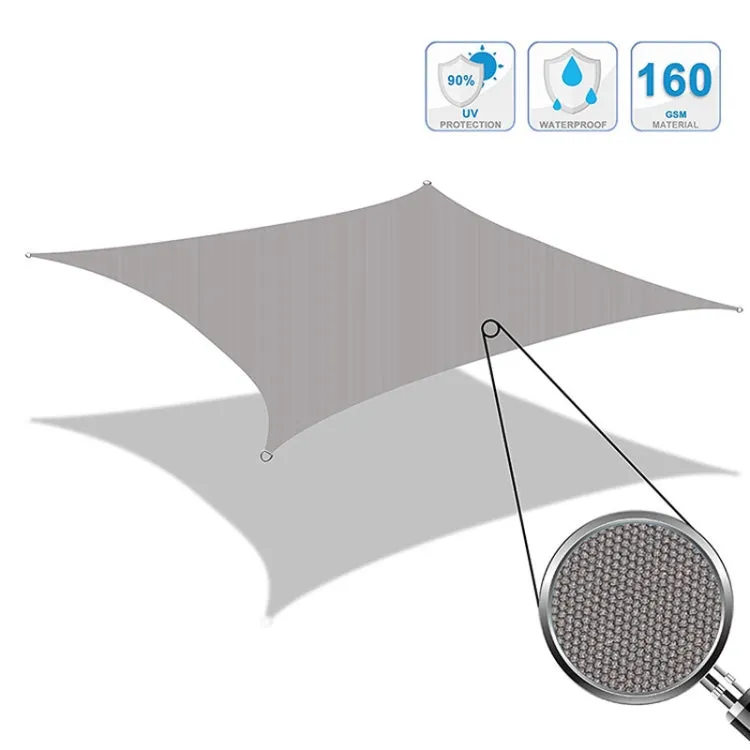 Triangle Outdoor Garden Sunshade Sail Waterproof Anti-UV Canopy, Size: 4m x 4m x 4m(White)