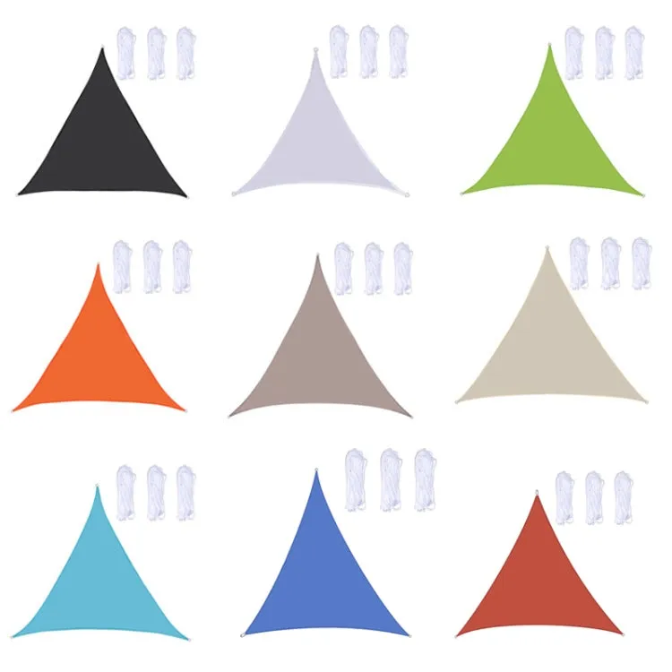Triangle Outdoor Garden Sunshade Sail Waterproof Anti-UV Canopy, Size: 4m x 4m x 4m(White)