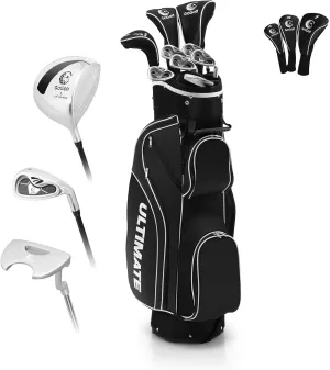ULTIMATE Women's Complete Golf Club Set, 9/10/11pcs Right Handed Ladies Golf Clubs Set w/ 460cc Alloy Driver, #3 Fairway Wood, #4 Hybrid, #6/#7/#8/#9/#P Irons & Putter