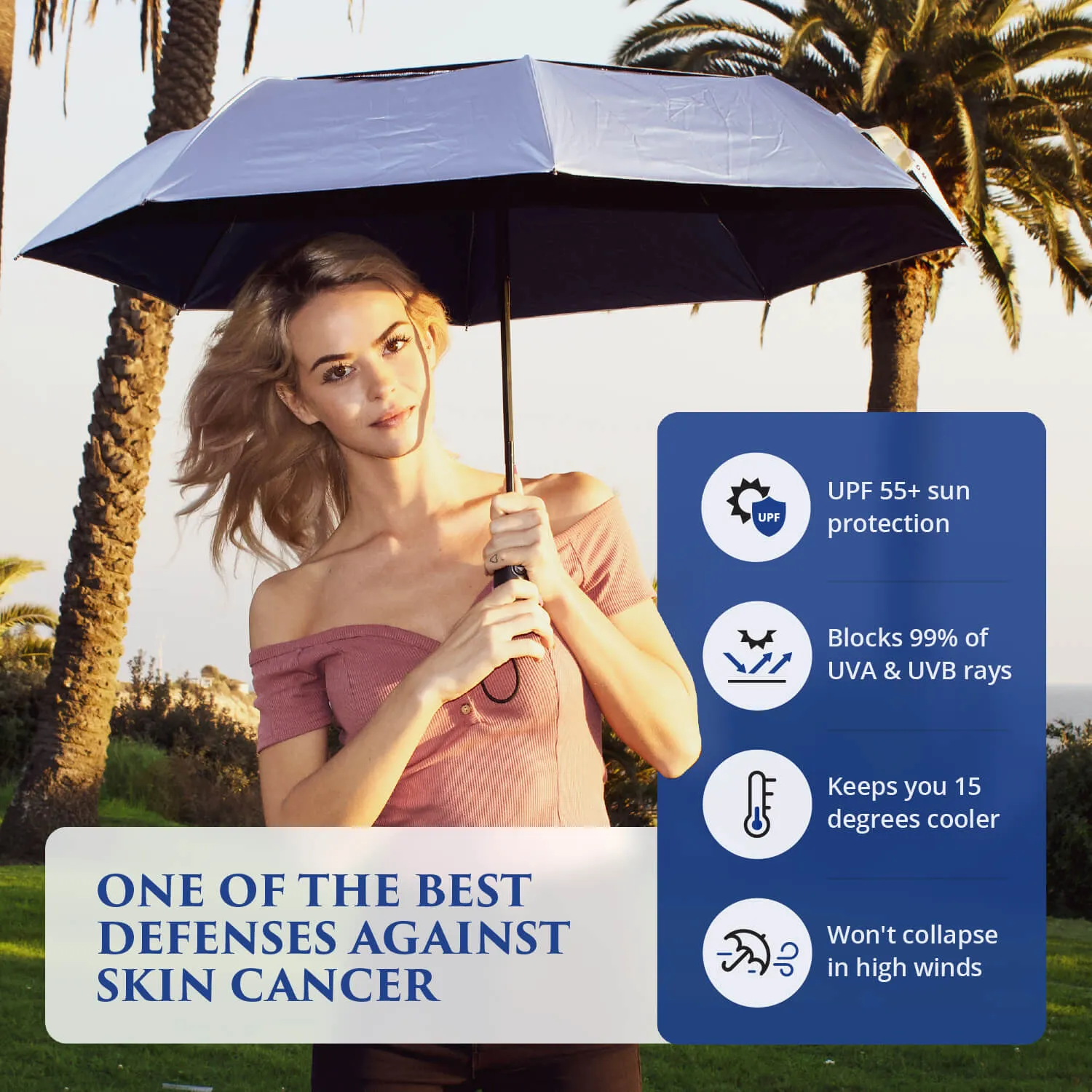 UV Protection Personal Beach Umbrella