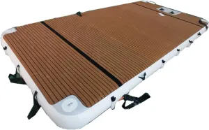 Water Fishing Floating Platform Leisure Pontoon, Inflatable Dock Island Raft Water Dock Mat, Swimming Pool Yacht Sailboat Inflatable Bed,2.5 * 3m/8.2 * 9.8ft