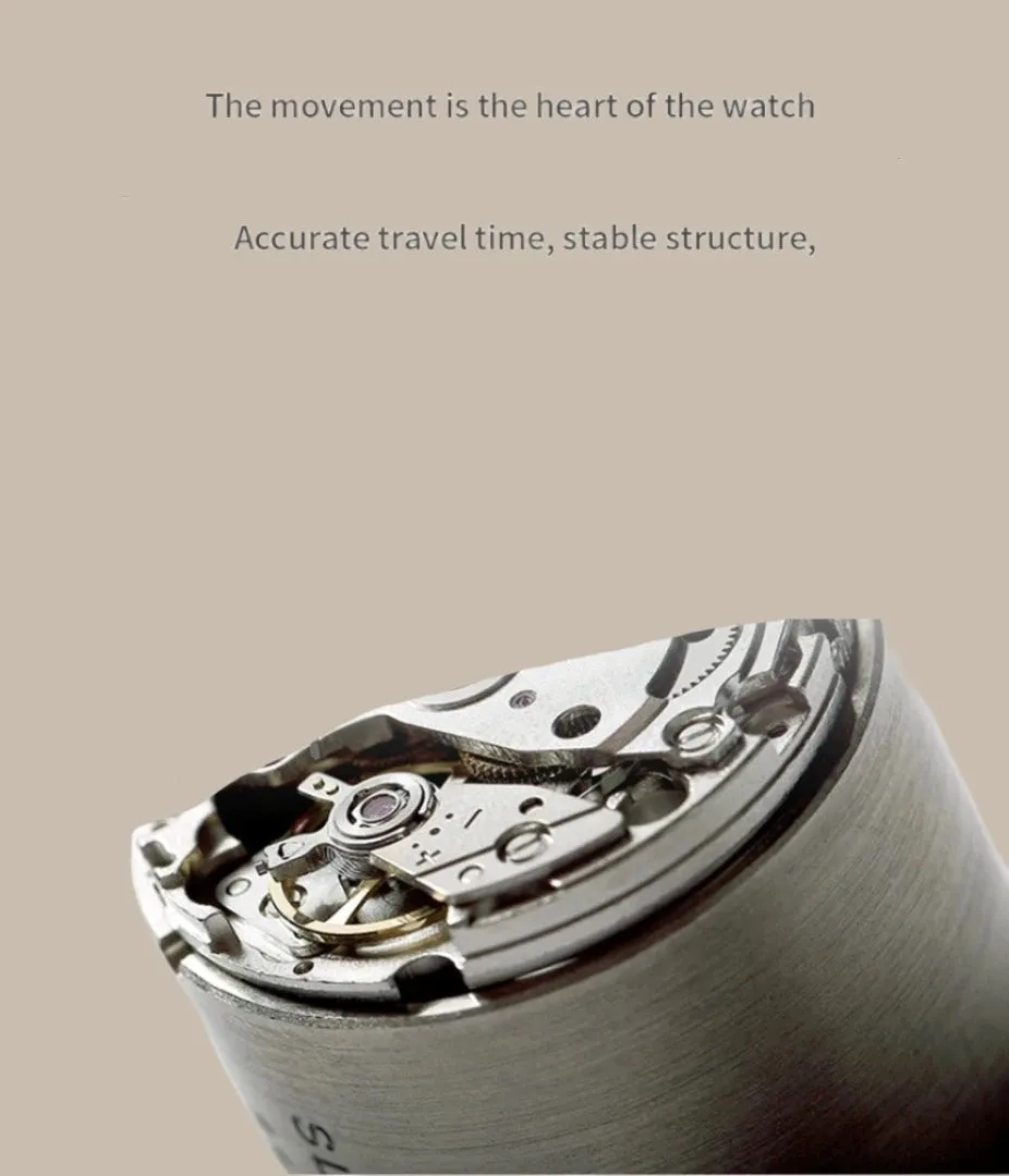 Waterproof Crystal Sapphire Dial Watch for Men