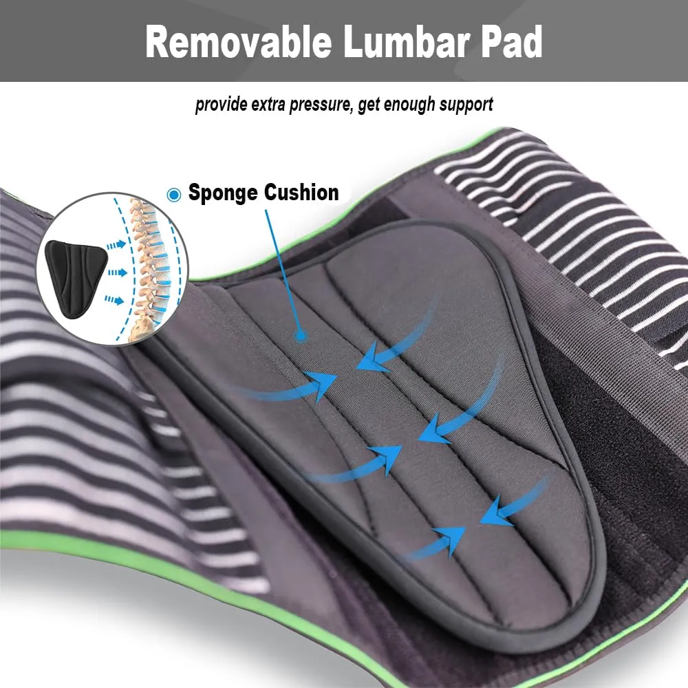 YAHA Back Brace for Lower Back Pain Relief for Women/Men with Lumbar Pad, Back Support Belt with 7 Stays for Heavy Lifting, Sedentariness, Breathable Lumbar Support for Herniated Disc, Sciatica - XXL