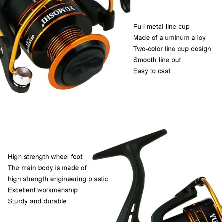 YUMOSHI AX4000 Metal Rocker Fishing Reel Spinning Reel