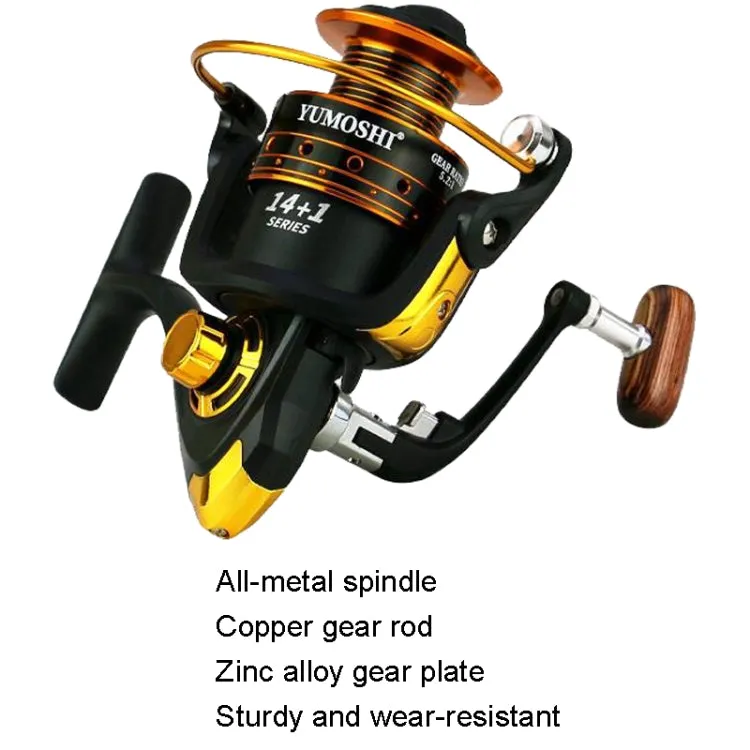 YUMOSHI AX4000 Metal Rocker Fishing Reel Spinning Reel