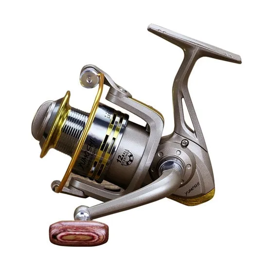 YUMOSHI  Full Metal Ball Bearings Rocker Handle Wheel Seat Fishing Spinning Reel