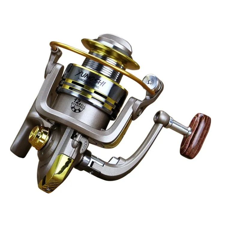 YUMOSHI  Full Metal Ball Bearings Rocker Handle Wheel Seat Fishing Spinning Reel
