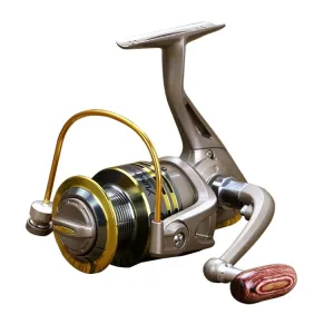 YUMOSHI  Full Metal Ball Bearings Rocker Handle Wheel Seat Fishing Spinning Reel