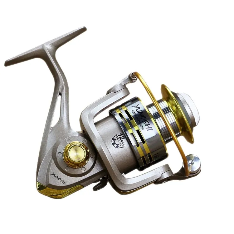 YUMOSHI  Full Metal Ball Bearings Rocker Handle Wheel Seat Fishing Spinning Reel