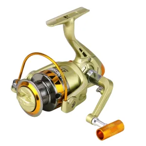 YUMOSHI JF2000 Spinning Fishing Reel 5.2:1 Gear Ratio Metal Spool Saltwater Fishing Tools