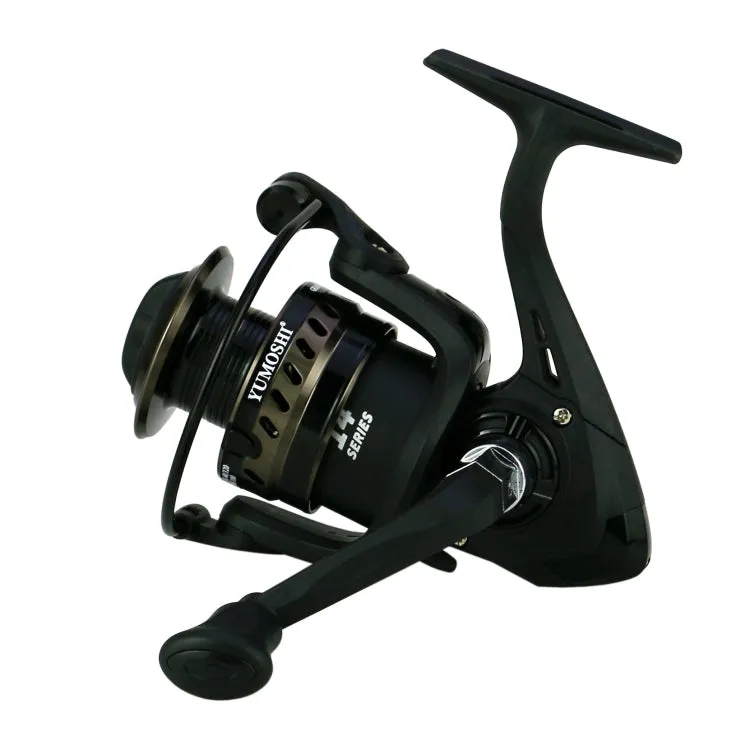 YUMOSHI LS2000 Metal Head Fishing Reel Sea Rod Spinning Reel(Folding Swing Arm Hard Rubber Grip)