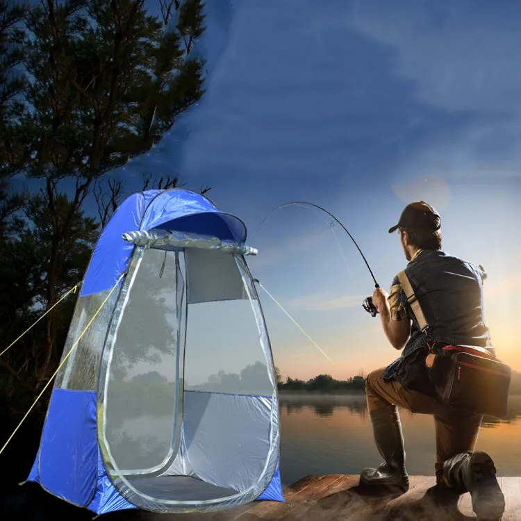 ZL8801 Single Foldable Outdoor Fishing Rainproof Sunshade Tent with Double-doors(Green)